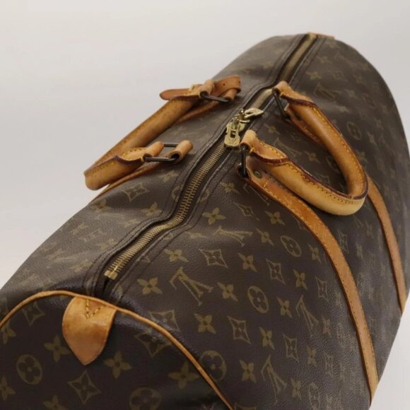 LOUIS VUITTON Monogram Keepall 55 Boston Bag M41424 LV Auth 132666 - Picture 7 of 16